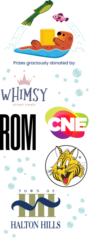 Summer Reading Challenge sponsors: Whimsy, ROM, CNE, and Town of Halton Hills.