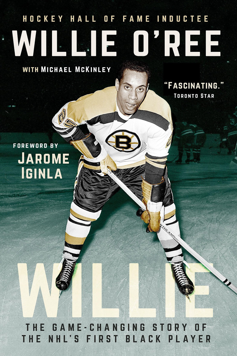 A cover of the book "Willie" by Willie O'Ree with Michael McKinley.
