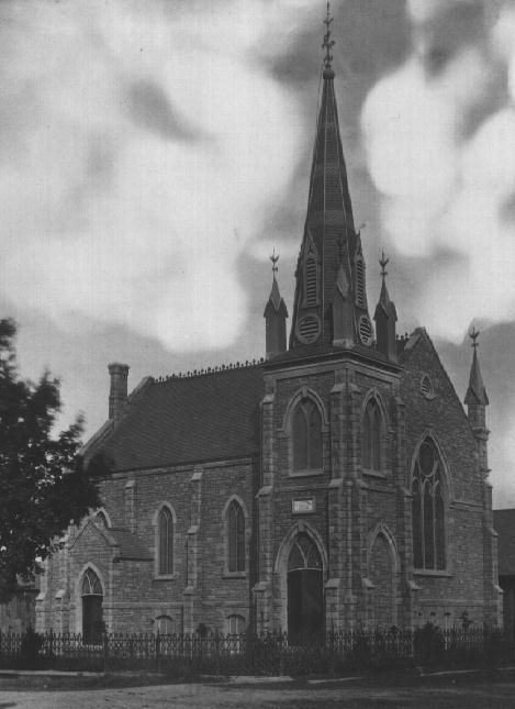 Black and white photograph of the building in Georgetown