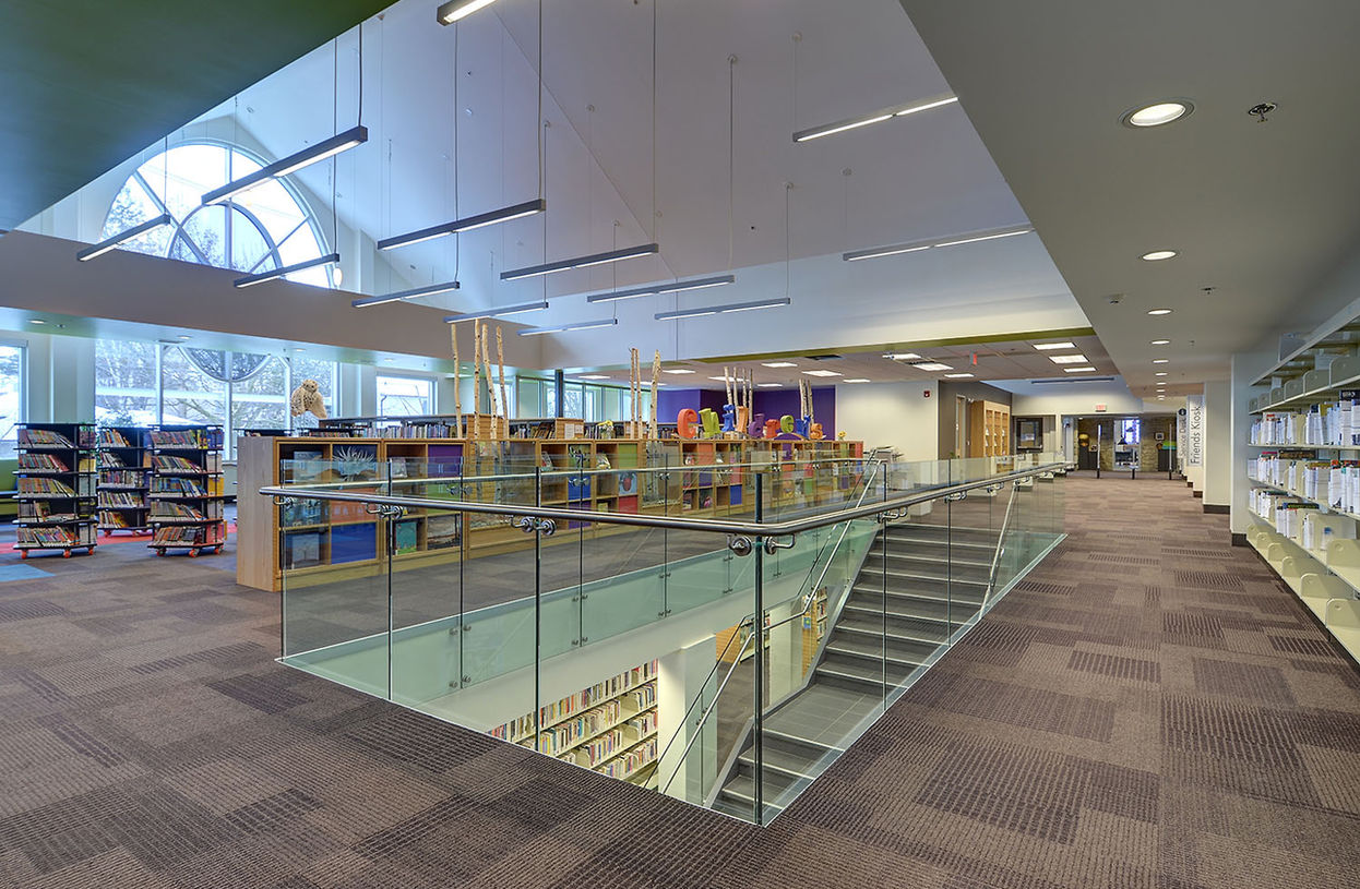 Colour photograph of the inside of the newly renovated Georgetown Branch