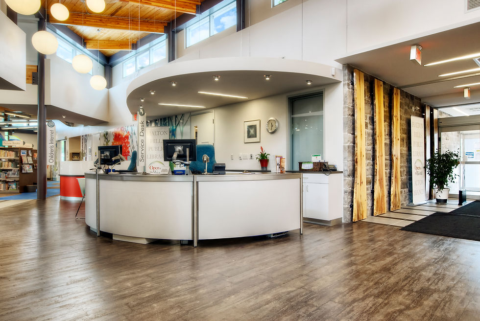 Library reception desk