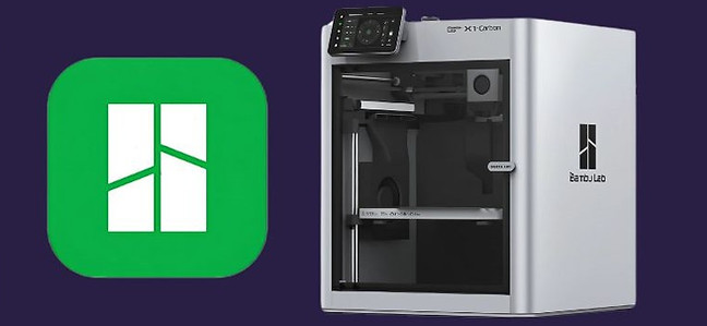 Dark and light 3D printers with green logo