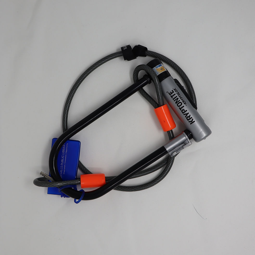 A bike lock.