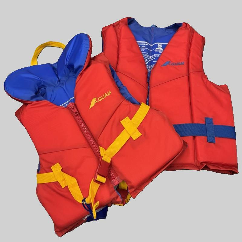 Two life jackets.